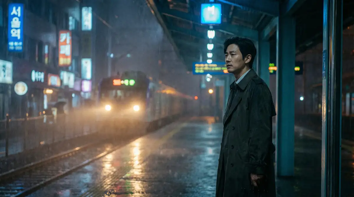 韩国伦理电影经典场景 - 雨夜车站，冲哥黑料 馆藏影像